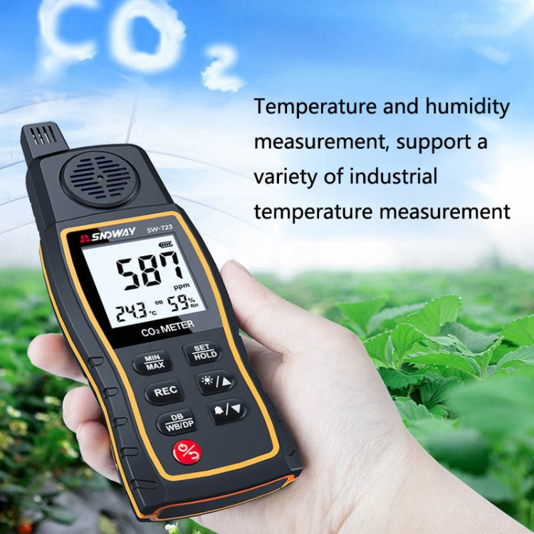 SNDWAY SW723 High-Precision Carbon Dioxide Detector Air Carbon Dioxide Concentration Monitor(SW723)