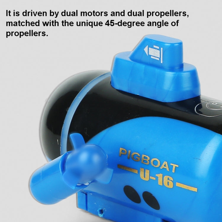 777-219 Mini Remote Control Submarine Small Remote Control Boat(Blue)