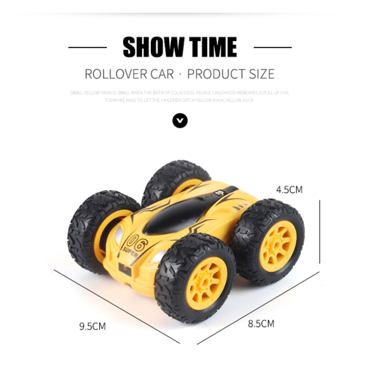 RD158-3 2.4G Mini High Speed Double Sided Remote Control Car Toy(English Box 08 Yellow)