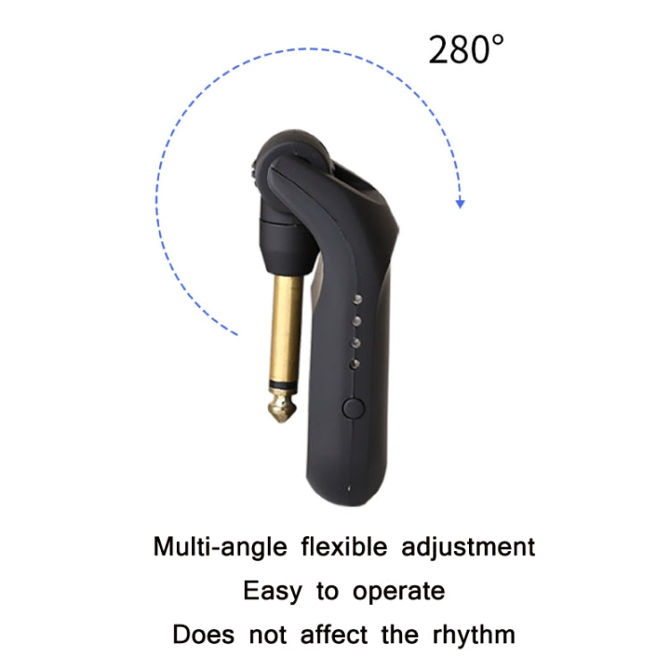 C01 Electric Guitar Wireless Audio Transmitter Receiver(Black)