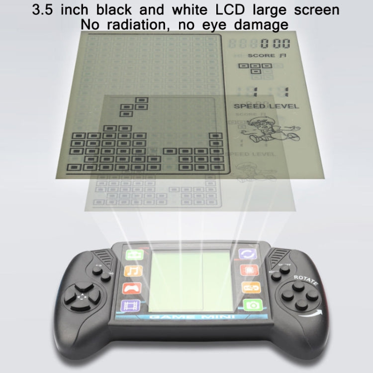 Large Screen Children Handheld Game Console Electronic Toys(Pink)