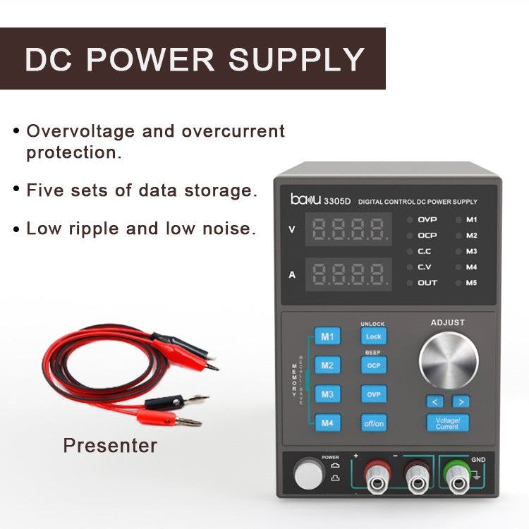 BAKU BA-3305D 5A/30V CNC DC High Power Supply(US Plug)