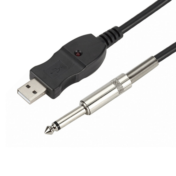 3M USB Noise-Free Straight-In Computer Guitar Connection Cable(Black)