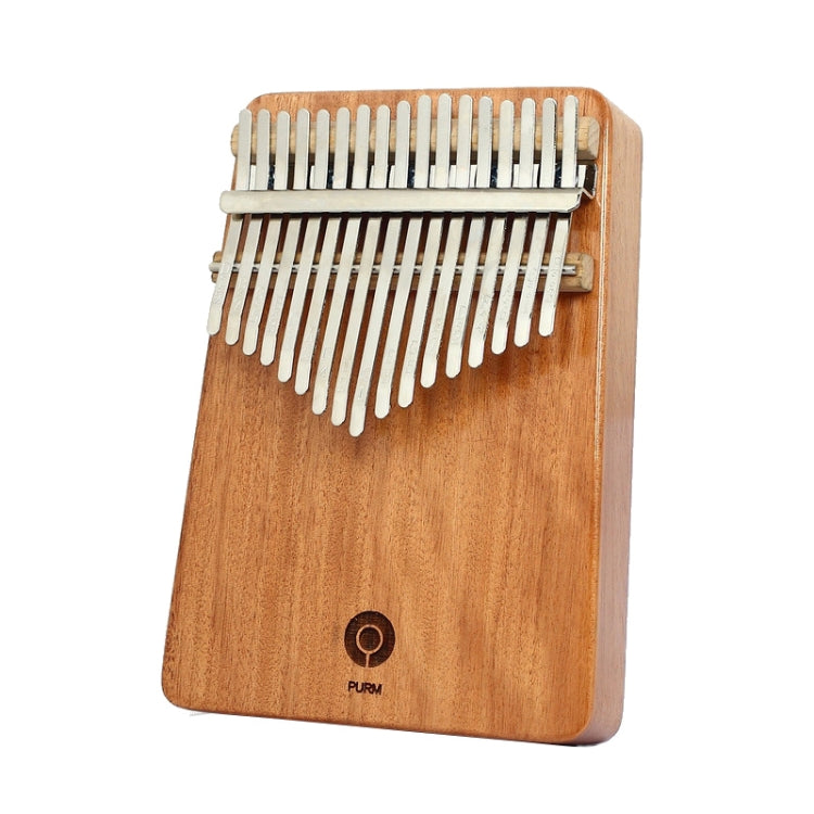 PURM Kalimba Thumbs Piano Beginner Piano Portable Musical Instrument, Color: 17 Tone Mahogany