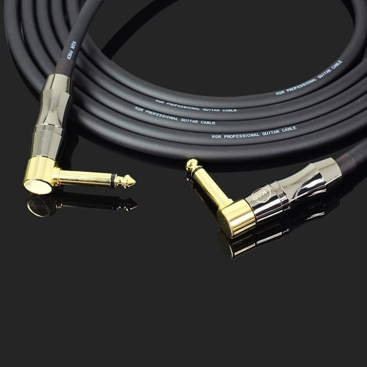 KGR Guitar Cable Keyboard Drum Audio Cable, Specification: 3m(Double Elbow Jack)