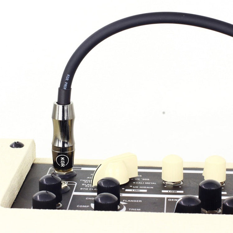 KGR Guitar Cable Keyboard Drum Audio Cable, Specification: 6m(Double Elbow Jack)