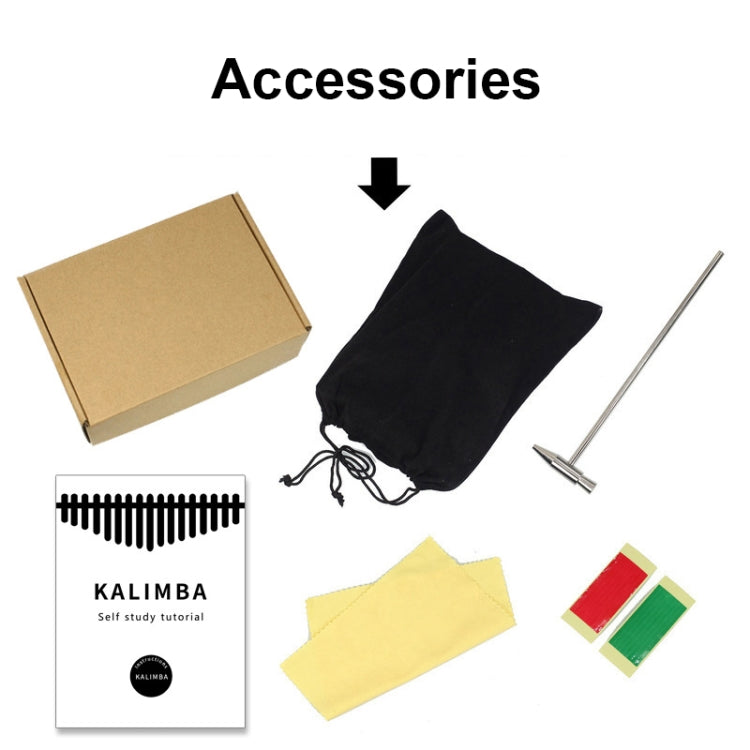 17-tone Radian Design Portable Finger Piano(Flowing Water)