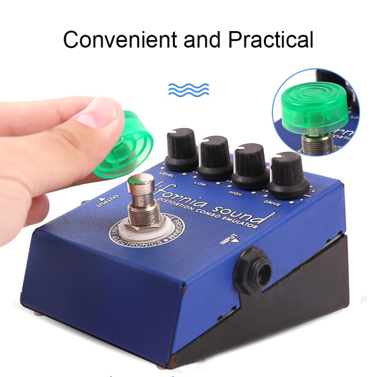 10 PCS JT1808 Electric Guitar Tuner Pedal Cap(Yellow)