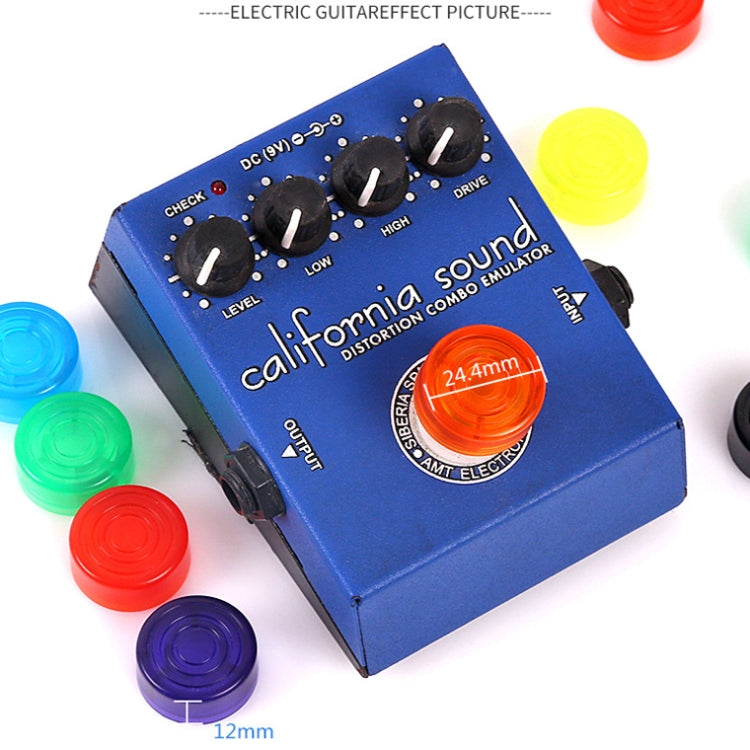 10 PCS JT1808 Electric Guitar Tuner Pedal Cap(Deep Blue)