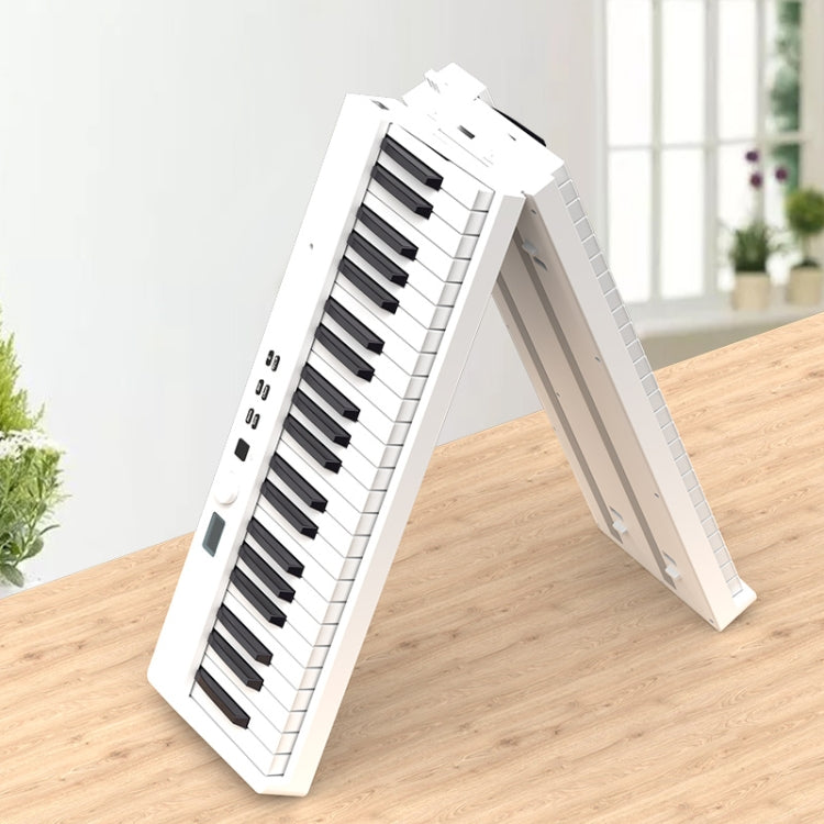 88-Key Portable Smart Folding Electric Piano, EU Plug(PJ88C White)