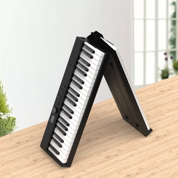 88-Key Portable Smart Folding Electric Piano, EU Plug(PJ88C Black)