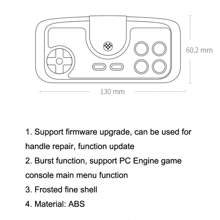 8Bitdo PCE2.4G Wireless Gamepad For Switch(Light Gray)