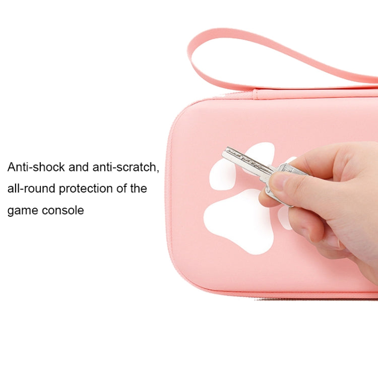 Baona BN-F005 Cat Paw Pattern Cconsole Storage Bag For Switch (Pink)