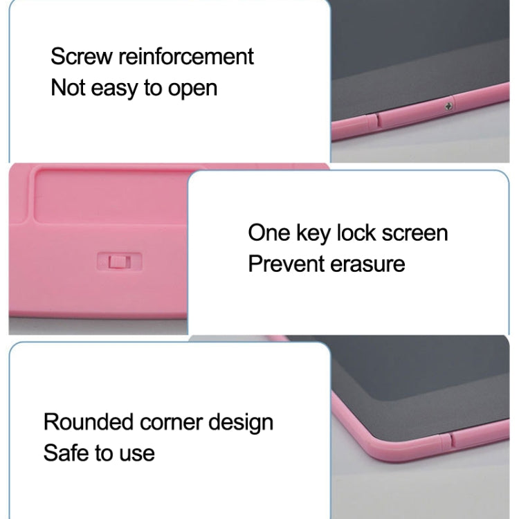 LCD Writing Board Children Hand Drawn Board, Specification: 12 inch Colorful (Light Blue)