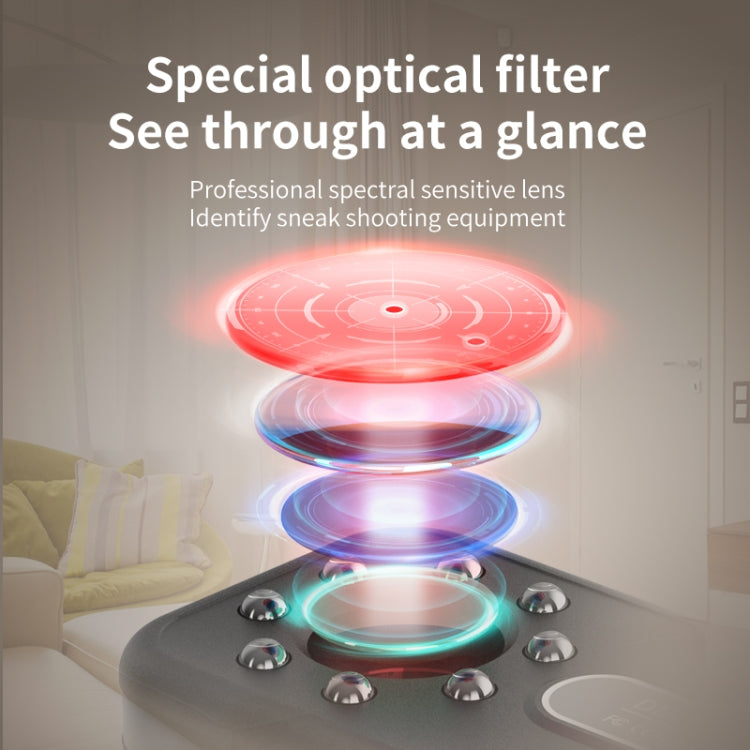 K96 Multifunctional Infrared Detector Hotel Camera Anti Candid Scanner(Black)