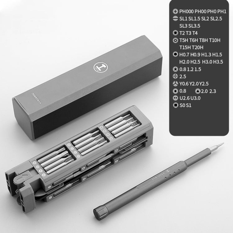 GREENER Screw Knife Set Disassembling Maintenance Tool, Series: 44 In 1 Aluminum Barrel