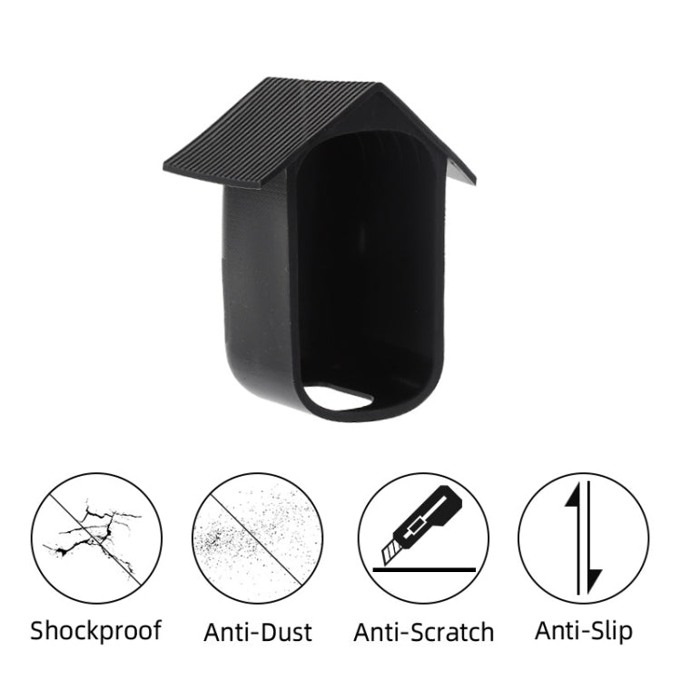 Surveillance Camera Cover Silicone Cover For Eufy 2C(Black)