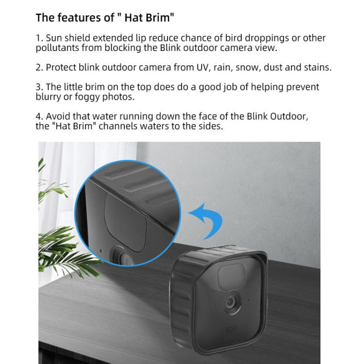 Silicone Protective Cover For Blink Outdoor/Indoor/XT1/XT2 Security Camera(White)