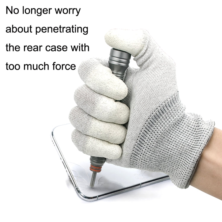 MaYuan Protect Glass Back Cover Broken Screen Pen Phone Glass Blasting Pen(Black)