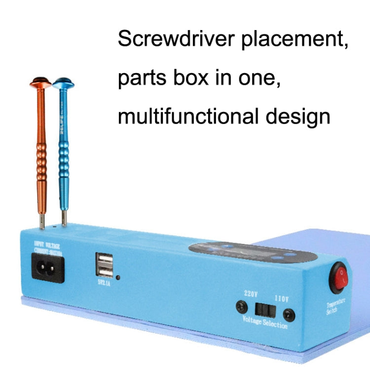 SUNSHINE S-918E LCD Screen Removal Treasure Mobile Phone Repair Heating Pad, US Plug(Blue)