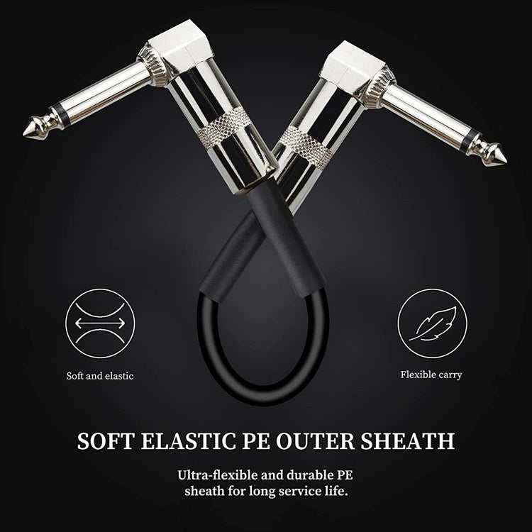 Single Block Audio Instrument Electric Guitar Effect Line, Cable Length: 15cm(Square Head Silver)