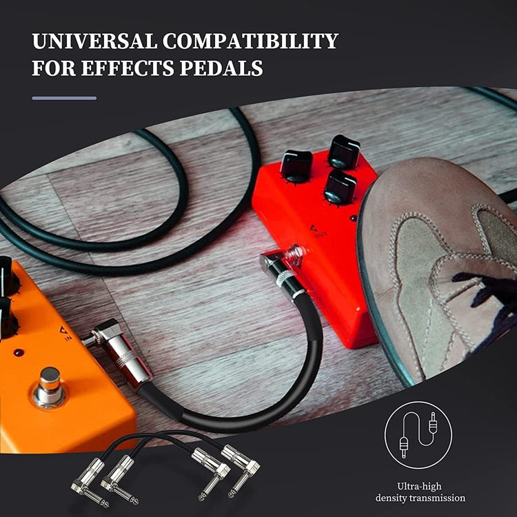 Single Block Audio Instrument Electric Guitar Effect Line, Cable Length: 30cm(Square Head Silver)