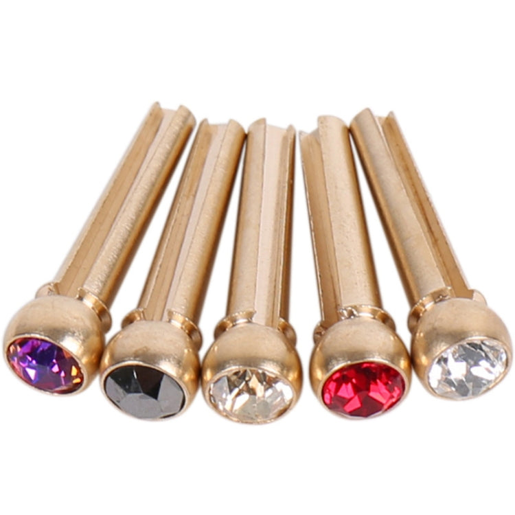 6PCS Guitar Dipping Pure Copper Citrimine Guitar Caps, Style: Big Diamond (Black)