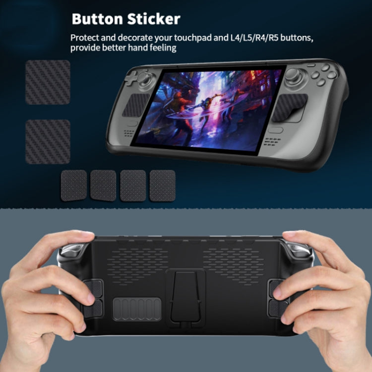 JYS For Steam Deck Handheld TPU Case + Touchpad Button Sticker
