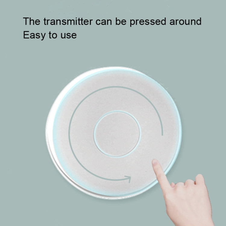 T10-1 1 For 1 Lighting Self-Power Generation Wireless Intelligent Doorbell(US Plug Black)