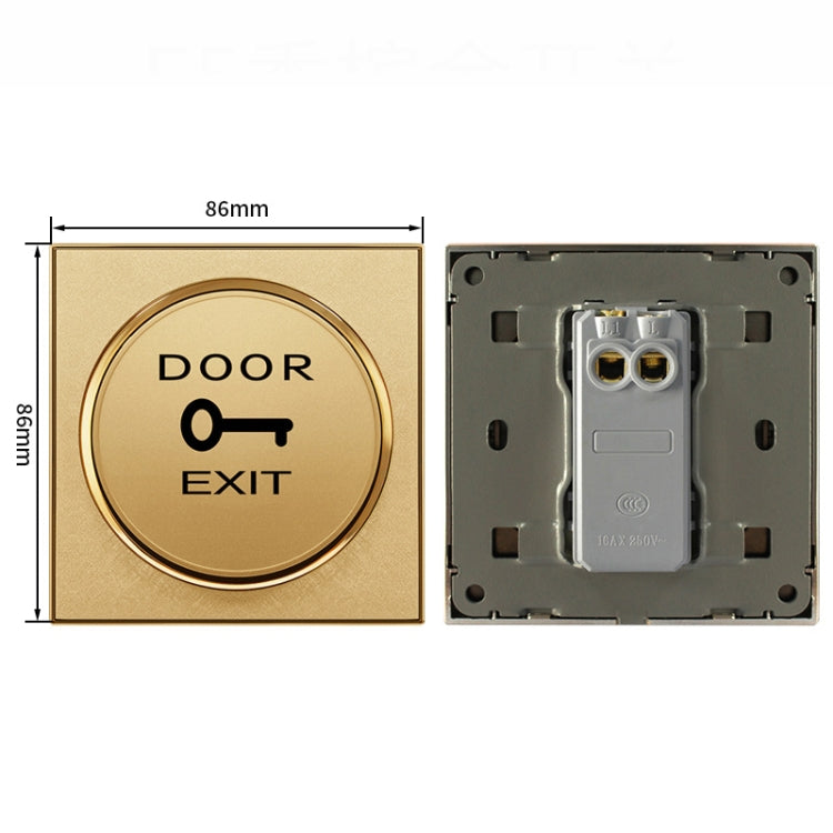 Access Control Switch Metal Touch Infrared Switch E5 Golden Switch