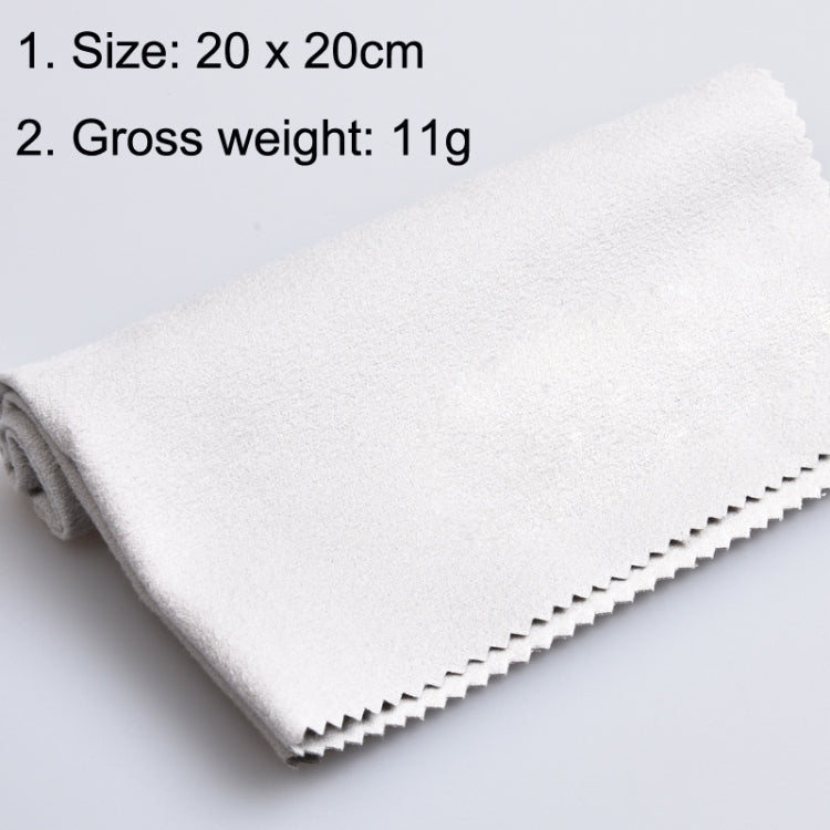 10PCS Wind Guitar Cleaning Cloth Piano Wipe Jean Cloth(Gray)