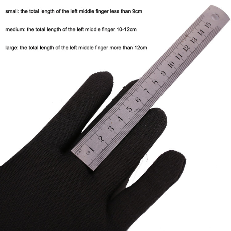 2PCS Beginner Press Nylon Wear -Resistant Anti -Slip Left Hand Guitar Exercise Glove,Size: Medium