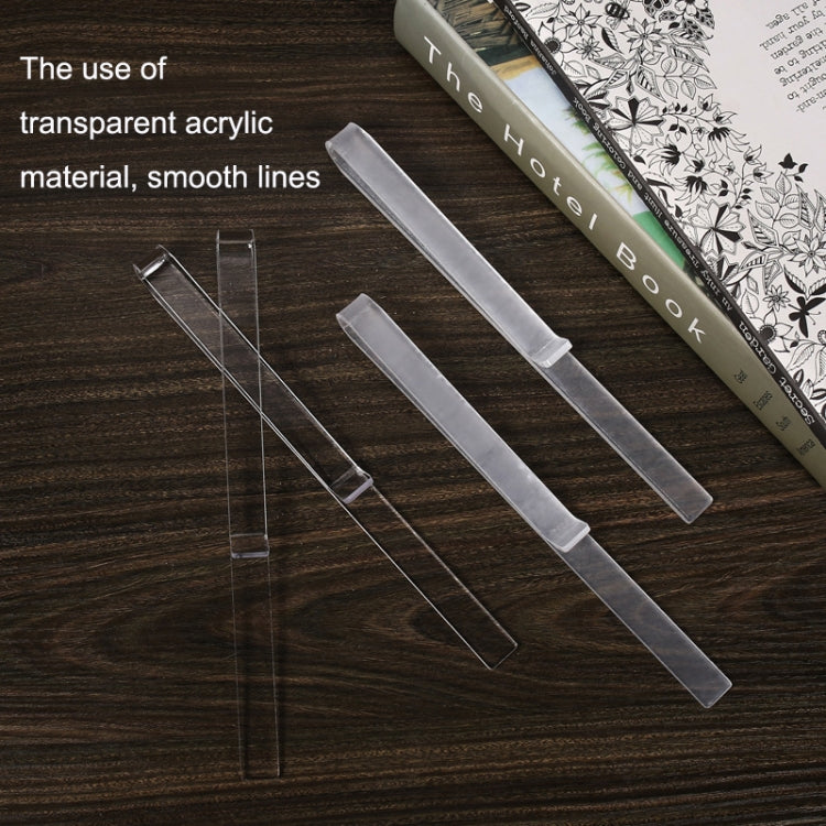 1 Pair PJ1226 Music Spectrum Clipplane Tablature Clip Music Song Clip(Transparent)