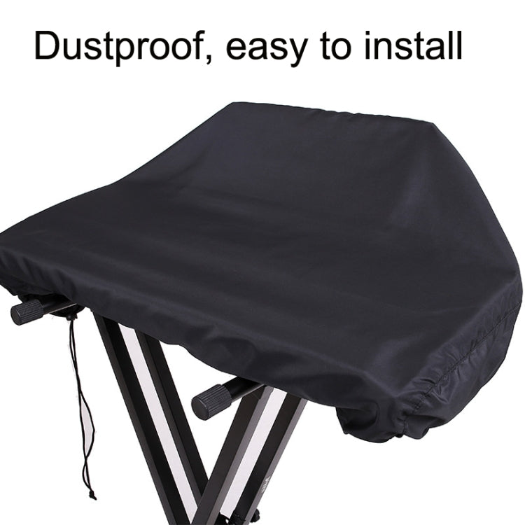 With Drawing Rope Dust -Proof Waterproof Adjustable Electronic Piano Hood, Style: 88 Keys