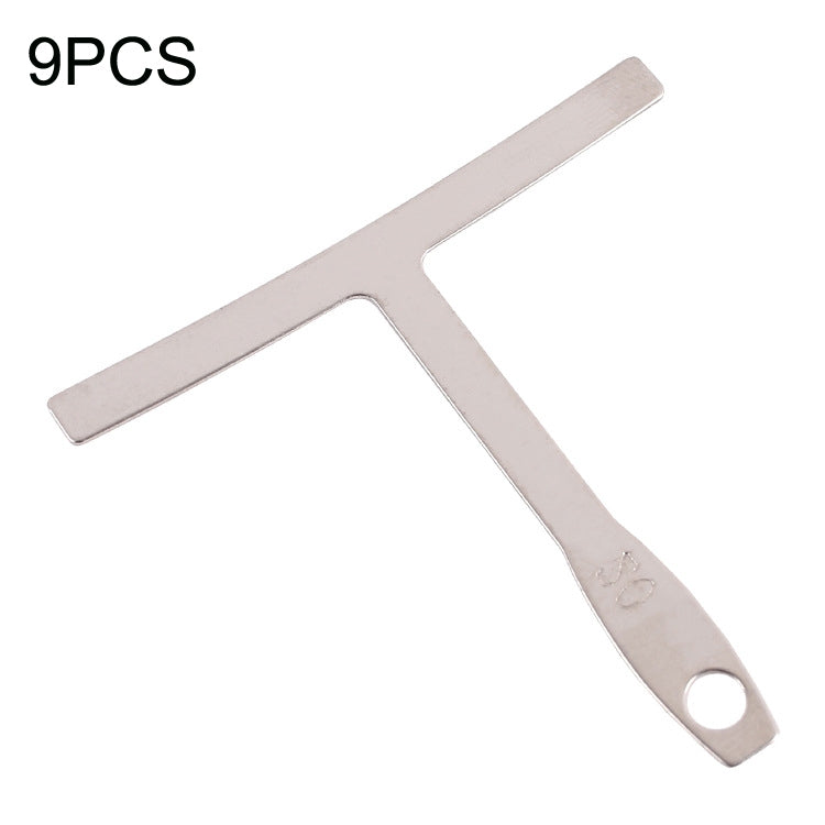 9 PCS/ Set T -Type Guitar Ruler Guitar Repair Measuring Ruler Tools