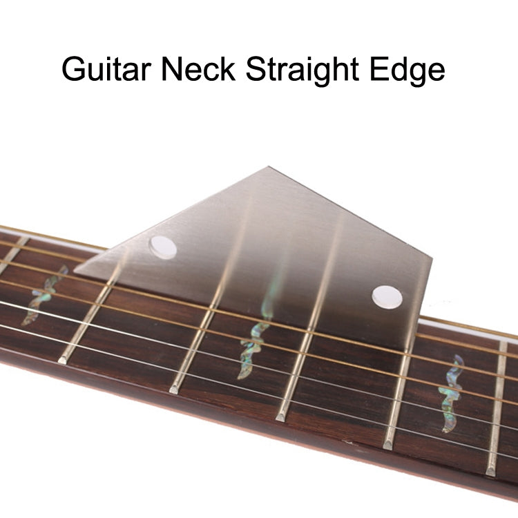 5PCS Stainless Steel Leveling Ruler Guitar Repair Measuring Ruler Tools