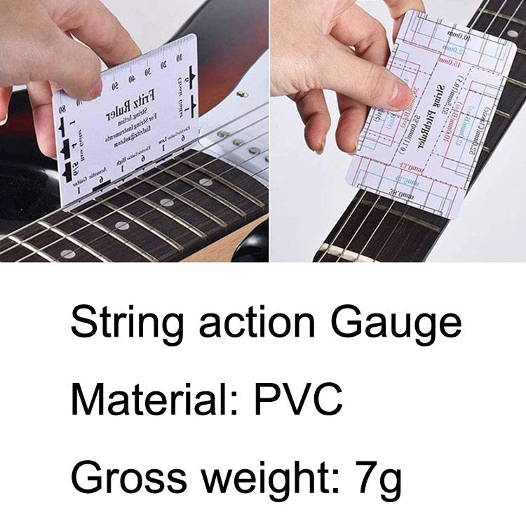 5PCS Guitar String High Ruler Guitar Repair Measuring Ruler Tools