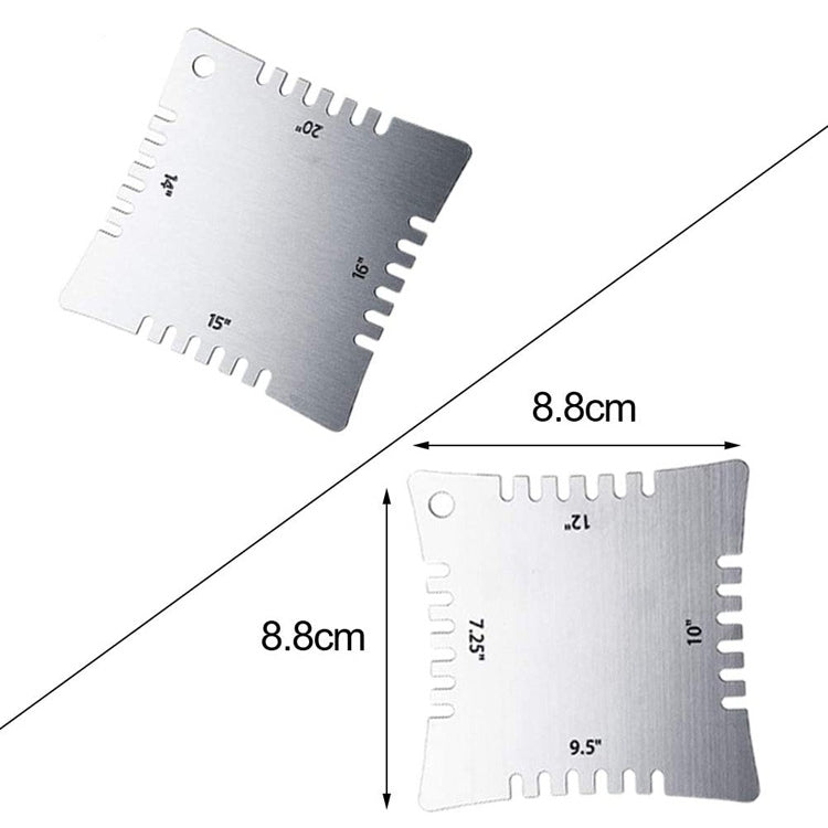 4 PCS/ Set Guitar With Teeth Ruler Guitar Repair Measuring Ruler Tools