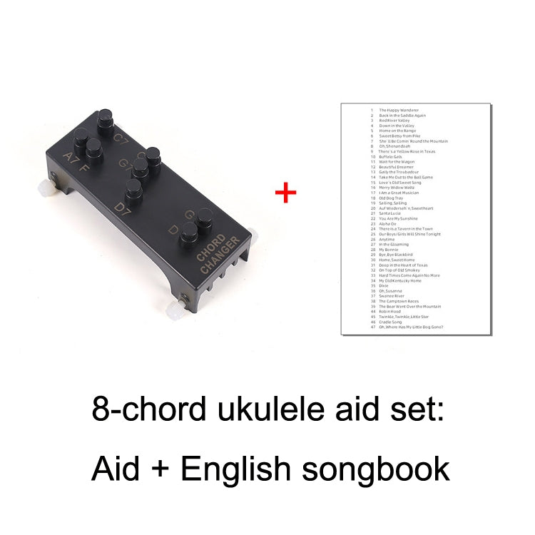 Folk Ukulele Guitar Chord Assist Beginners Guitar Boosters(Ukulele Aid+Music Book)