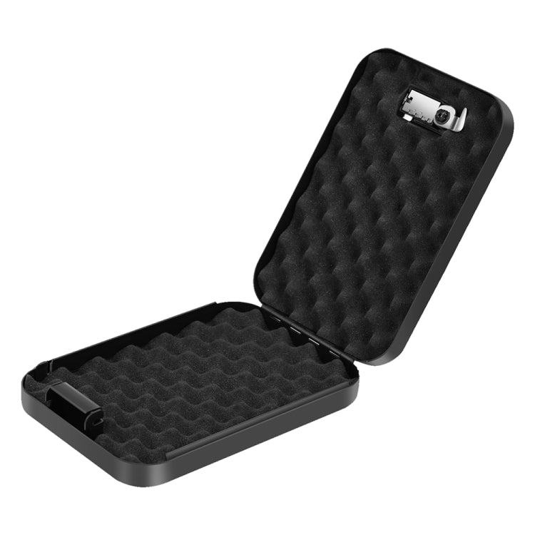 Fingerprint / Password Metal Anti-theft Car Safety Box Valuables Storage Safety Box, Model: OS100SE (Black)