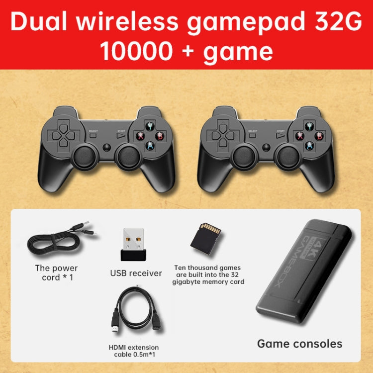 K9 Game Console Home TV Double Battle Simulator 32G Wireless Built-in 100000 Games