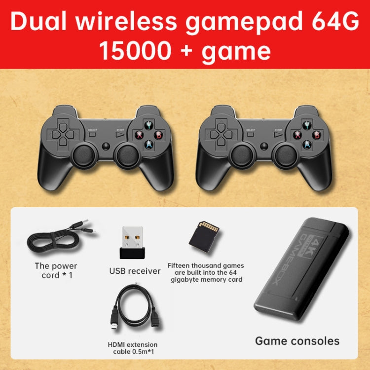 K9 Game Console Home TV Double Battle Simulator 64G Wireless Built-in 15000 Games