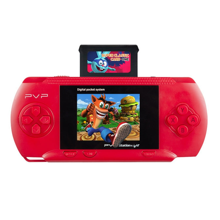 DG-172 Children Palm Gaming Machine Plug Card Mini 2.4 Inch Color Screen Classic Intellectual Game Console(Red)