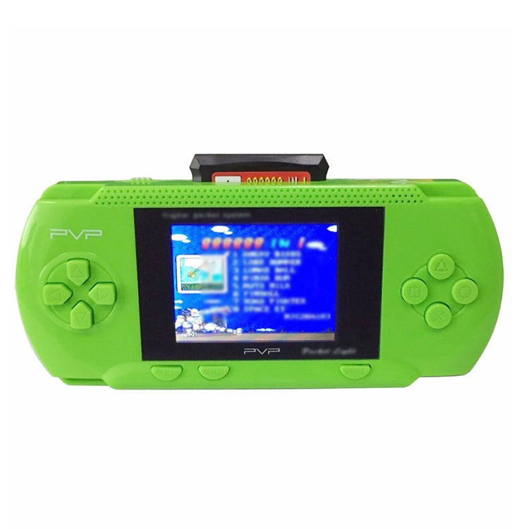 DG-172 Children Palm Gaming Machine Plug Card Mini 2.4 Inch Color Screen Classic Intellectual Game Console(Green)