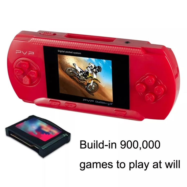 DG-172 Children Palm Gaming Machine Plug Card Mini 2.4 Inch Color Screen Classic Intellectual Game Console(Red)