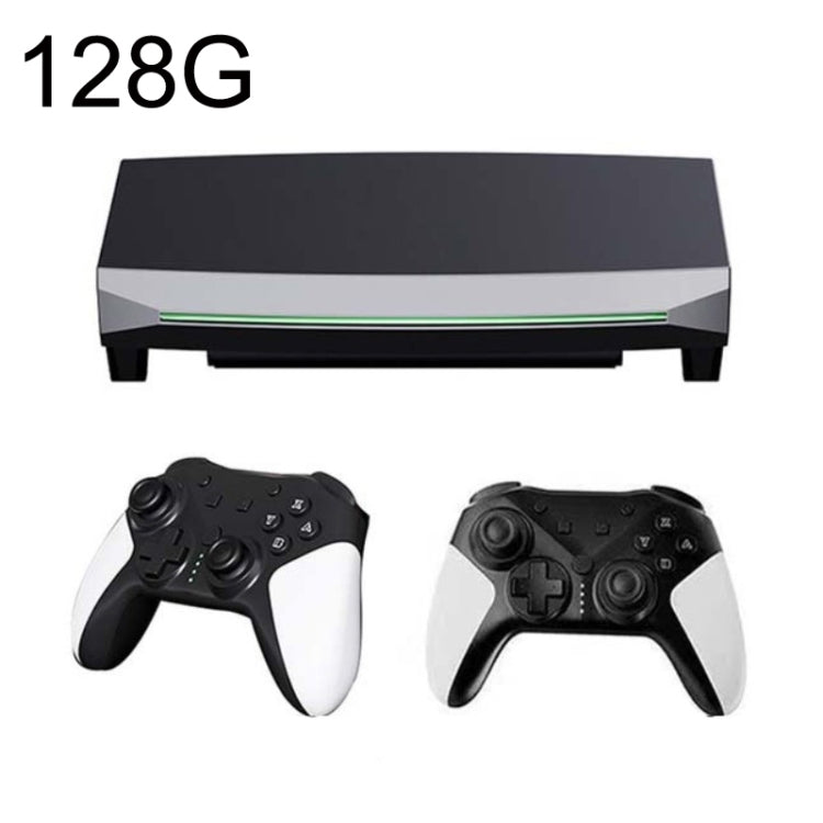 MANTE1 H6 For PSP Simulator Suspension Game Console Four Person Battle Video Gaming Machine 4K HD Game Box, Style: 128G Charging Handle