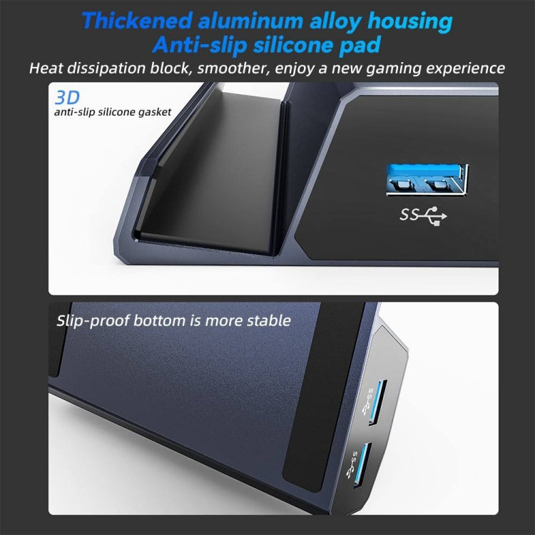 HBC065 6 In 1 For Steam Deck Expansion Dock Base HDMI HD 4K/60Hz Output