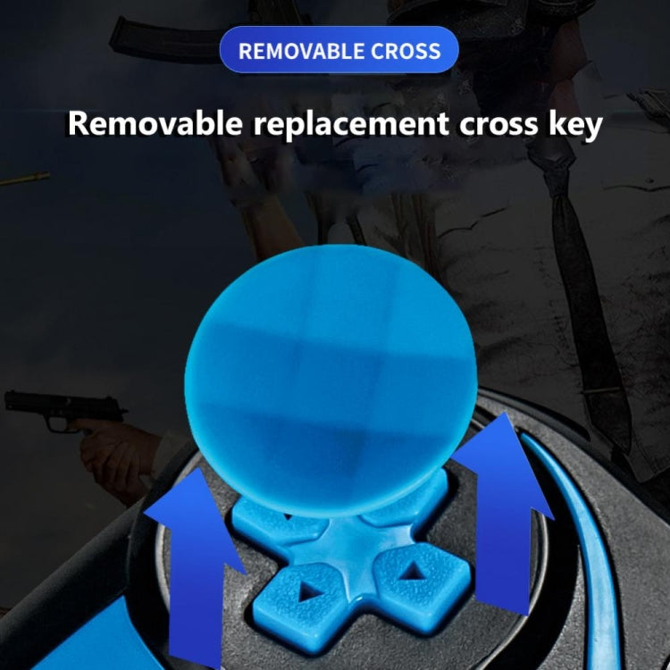 VR SHINECON S9 For Android/iOS Phones Wireless Bluetooth Direct Play Game Handle With Holder(Blue Black)