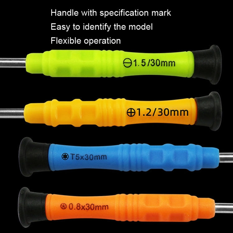 20pcs Mini Screwdriver Anti-Slip Mobile Phone Disassembly Maintenance Tools, Series: T4