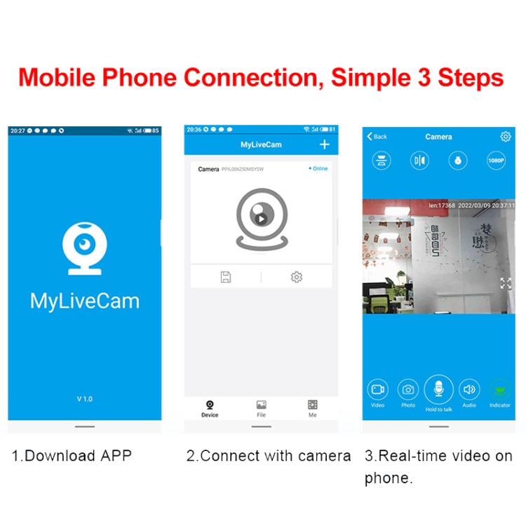 WK11 Smart WiFi Children Monitor 1080P HD Sports Photography Network Camera